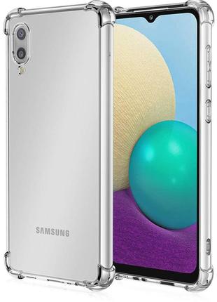 Противоударный прозрачный чехол для samsung galaxy a02 (sm-a022) / m02 (sm-m022f)