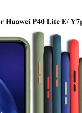 Чехол матовый smoke case для huawei p40 lite e/ y7p1 фото