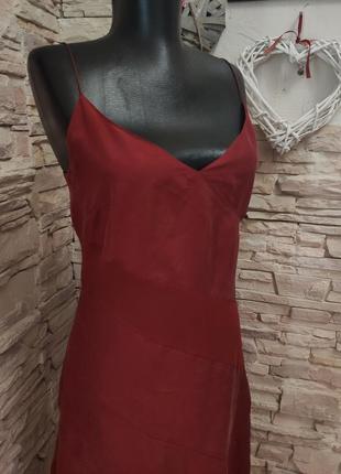 Оболденное красивое качественное стильное шёлковое платье в бельевом стиле шёлк от h&m2 фото