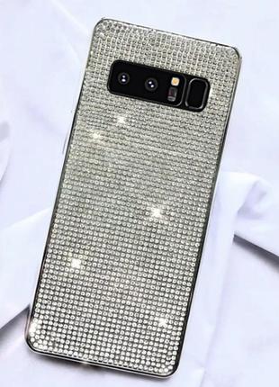 Силиконовый чехол с камнями для samsung galaxy note 8 (sm-n950f)