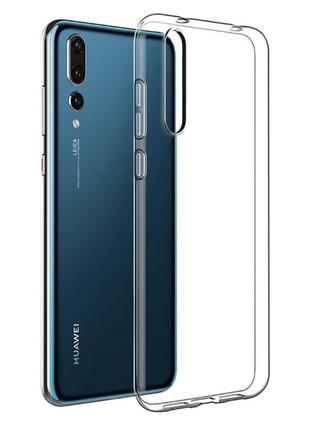 Прозрачный силиконовый чехол для huawei p30