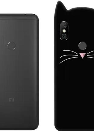 3d чохол для xiaomi redmi 6 pro/ mi a2 lite котик з вушками і вусиками