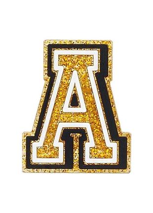 Джибітси для кроксів 5751 «літера а» 1 шт. золотиста