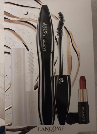 Набор lancome (mascara+ booster + lipstick