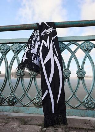 Шарф мужской зимний с бахромой "1654" черный  мужской шарф теплый шерстяной молодежный4 фото