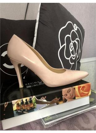 Бежеві/нюдові/рожеві/шкіряні ідеальні туфлі човники vitto rossi