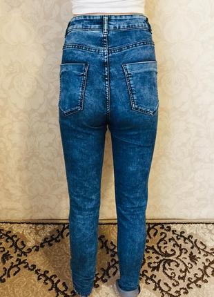 Качественные джинсы скини/варенки/ c высокой посадкой divided от h&m6 фото