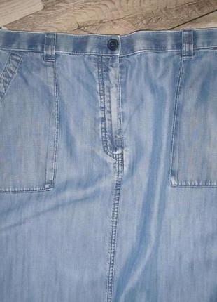 Річна джинсова спідниця m&s р. 183 фото