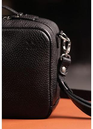 Женская кожаная сумка черная флотар avenue5 фото