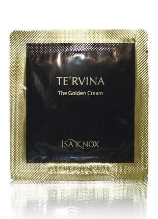 Антивіковий преміум крем для обличчя isa knox te'rvina the golden cream, корейська люкс
