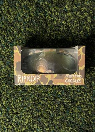 Лыжные очки ripndip goggles desert camo (new) | original8 фото