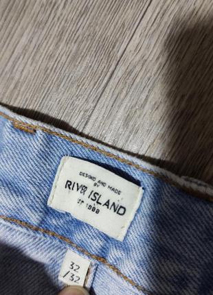 Мужские светло-синие джинсы / river island / штаны / брюки / мужская одежда / чоловічий одяг /4 фото