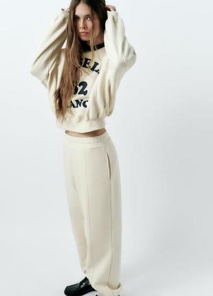 Плюшеві штани-джогери zara3 фото