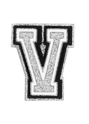 Джибитсы для кроксов 5732 «буква v» 1 шт. серебристая