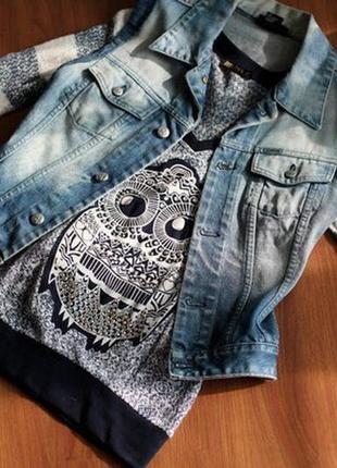 Кофточка-топ с принтом совы