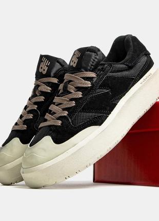 Кросівки new balance ct302 black calm taupe beige / нью беланс ст302 калм тоуп чорні з бежеви