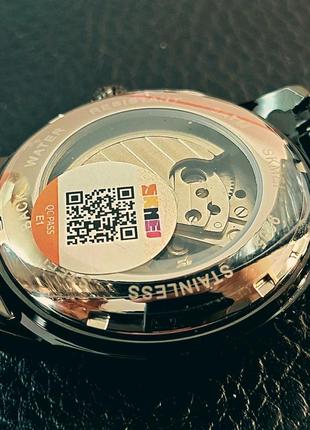 Мужские механические наручные часы с автоподзаводом skmei 9205 bkrg black-rose gold4 фото