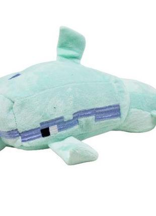 Мʼяка іграшка "minecraft: дельфін" (25 см)