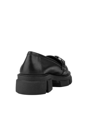 Женские кожаные демисезонные лоферы на невысоком каблуке черные 39 40 38 37 362 фото
