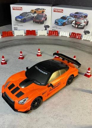 Дрифт машинка на радиоуправлении nissan skyline gt-r оранж. машинка на пульте...