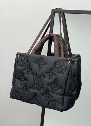 Сумка louis vuitton puff onthego gm black4 фото