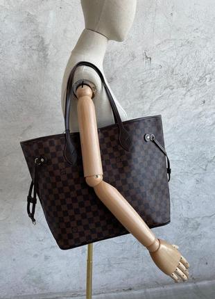 Сумка louis vuitton neverfull brown6 фото