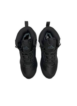 Кроссовки мужские зимние черные adidas terrex swift r gore tex fur all black6 фото
