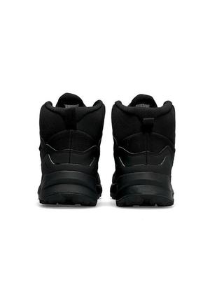 Кроссовки мужские зимние черные adidas terrex swift r gore tex fur all black8 фото