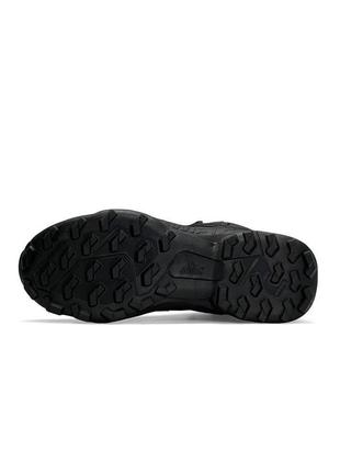 Кроссовки мужские зимние черные adidas terrex swift r gore tex fur all black7 фото