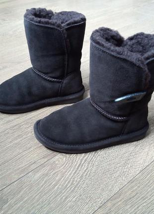 Замшеві зимові уггі ugg bearpaw abigail овчина