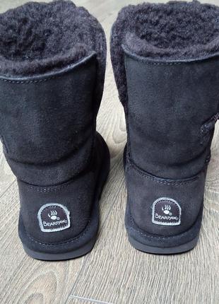 Замшевые зимние угги ugg bearpaw abigail овчина3 фото