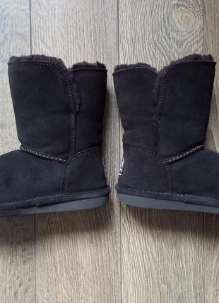 Замшевые зимние угги ugg bearpaw abigail овчина5 фото