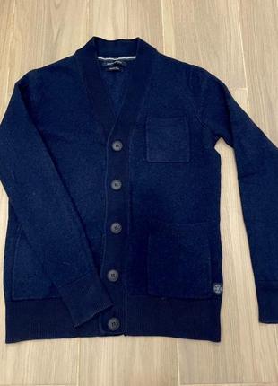 Кардиган вовняний Polo con mezza zip Marrone, джемпер