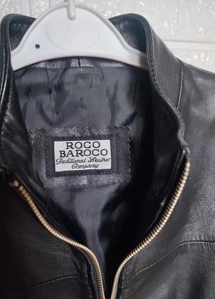 Кожаный жакет из кожи 100% кожа от roco baroco ☕ размер xs/s2 фото
