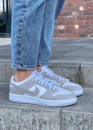 Женские кроссовки nike sb dunk low ‘grey#найк