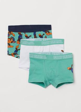 1-2/8-10 р h&amp;m новые фирменные трусики трусы боксеры боксеры мальчика щенячий патруль paw patrol