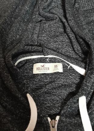 Нежная укороченная толстовка серого цвета hollister made in guatemala, 💯 оригинал4 фото