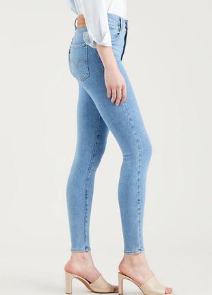 Жіночі сині джинси levi's  mile high super skinny 25/323 фото