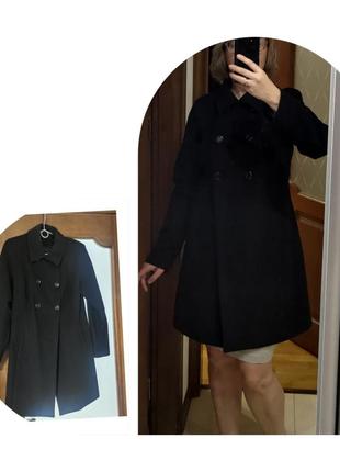 Пальто женское шерстяное до колена1 фото