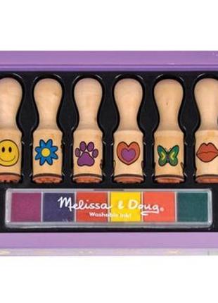 Набор для творчества melissa&doug штампы "смайлики" (md2407) - топ продаж!