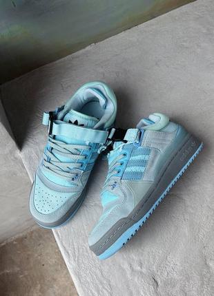 Жіночі кросівки adidas forum low x bad bunny light blue