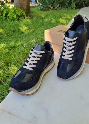 Кроссовки с натуральной кожи и замши