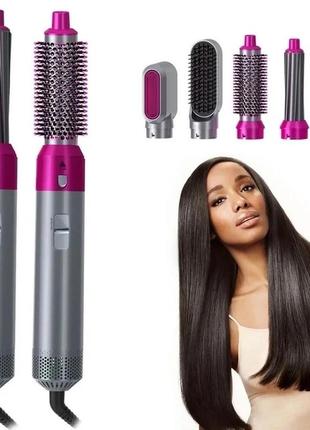 Стайлер 5в1 hot air styler для различных типов волос с функциями придания объема, выпрямления, укладки.4 фото