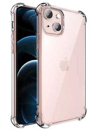 Чехол прозрачный tpu  apple iphone 13 mini(противоударный)