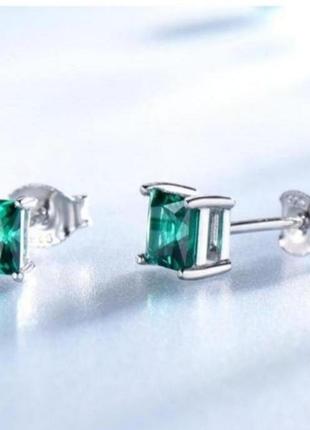 Серьги серебро маленькие silver