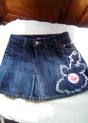 Джинсова спідниця на запах