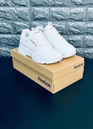 Женские кроссовки Classic reebok белые4 фото
