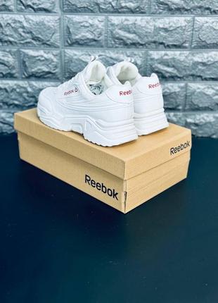 Женские кроссовки Classic reebok белые5 фото