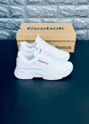 Женские кроссовки Classic reebok белые3 фото