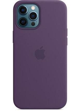 Чохол apple оригінальний silicone case with magsafe  для apple iphone 12 pro max ( amethyst)фіолетовий